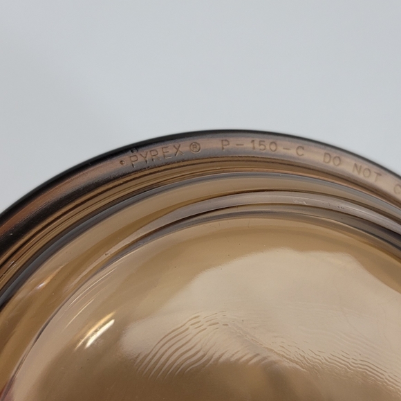 Corningware Visions Amber Glass V-150-B Grab-It Bowl - Picture 3 of 15